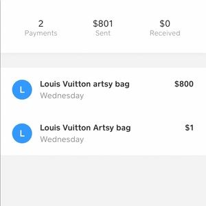 Louis Vuitton bought a bag never received it